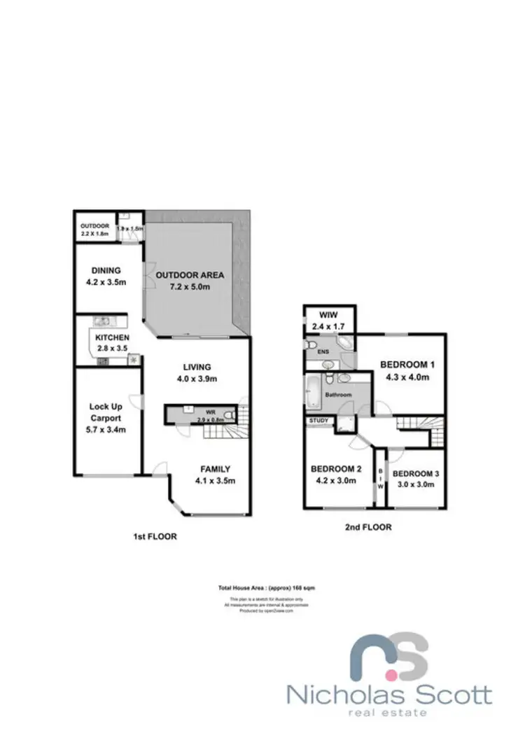 Floorplan of Homely townhouse listing, 1/39 Wallace Street, Maidstone VIC 3012