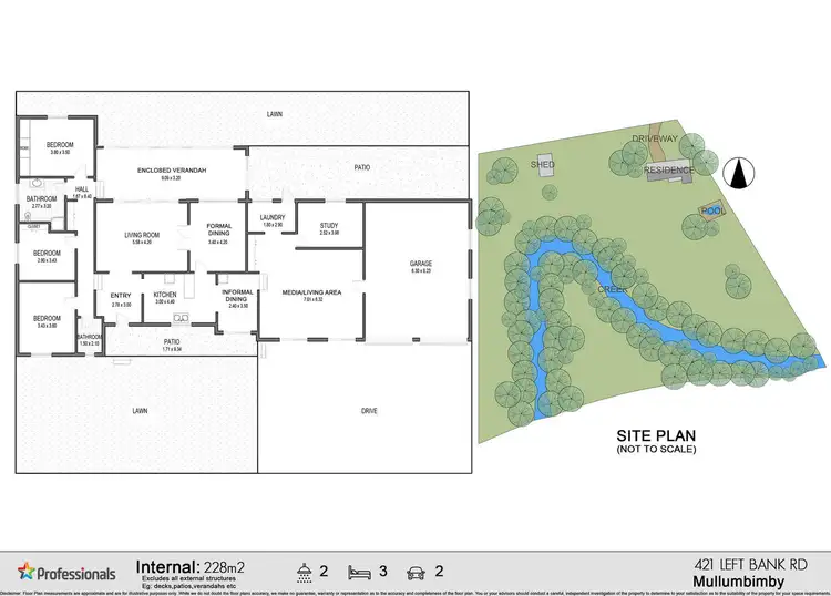 Floorplan of Homely rural property listing, 421 Left Bank Road, Mullumbimby NSW 2482