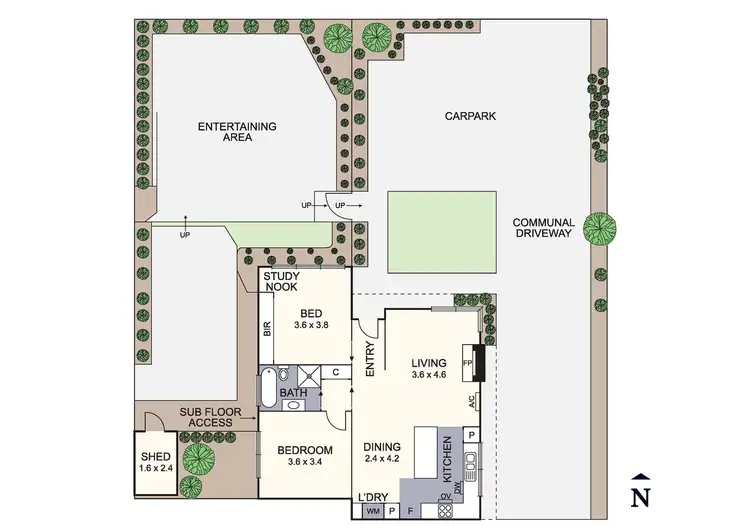 Floorplan of Homely unit listing, 1/19 Edna Street, Heathmont VIC 3135