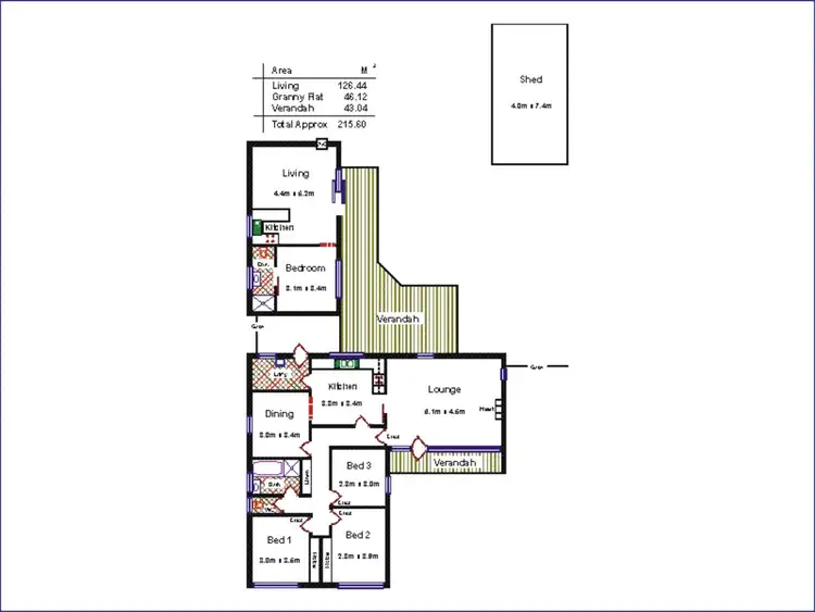Floorplan of Homely house listing, 53 Armstrong Crescent, Modbury North SA 5092