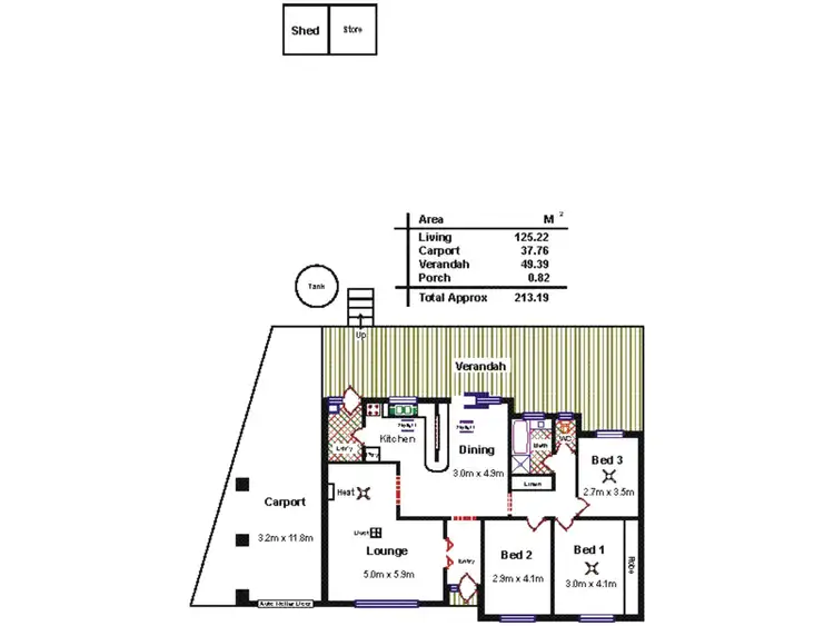 Floorplan of Homely house listing, 34 Solandra Crescent, Modbury North SA 5092