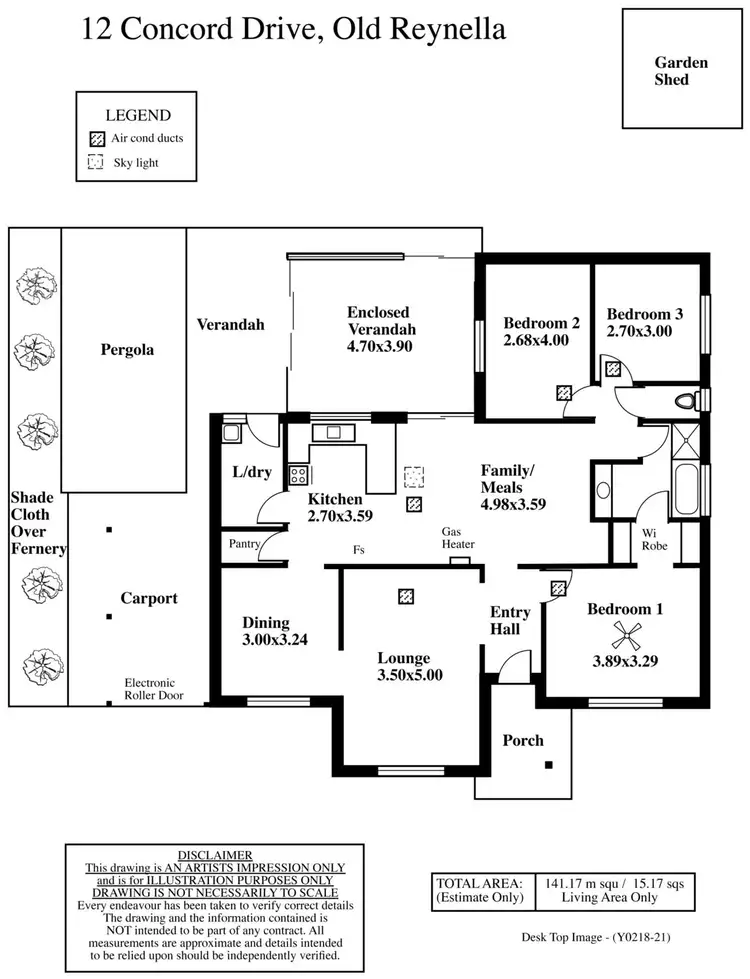 Floorplan of Homely house listing, 12 Concord Drive, Old Reynella SA 5161