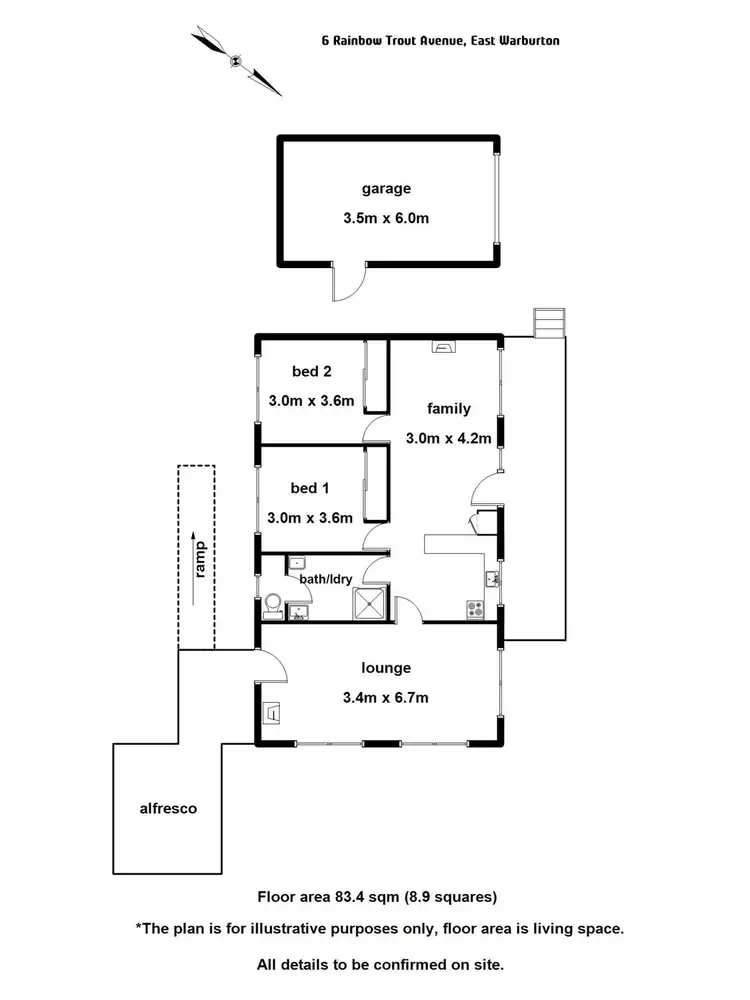Floorplan of Homely house listing, 6 Rainbow Trout Avenue, East Warburton VIC 3799