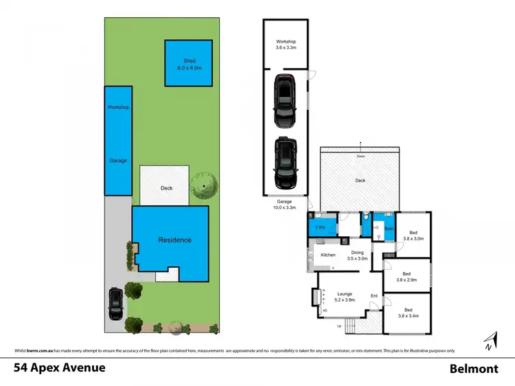 Floorplan of Homely house listing, 54 Apex Avenue, Belmont VIC 3216