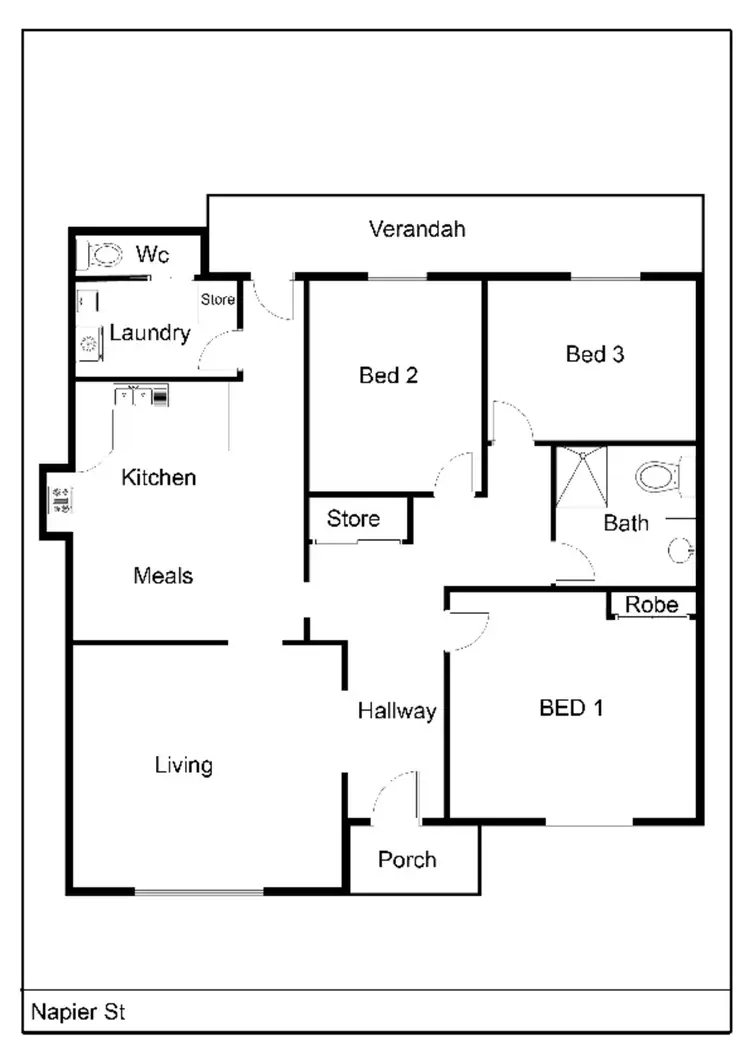 Floorplan of Homely house listing, 522 Napier Street, White Hills VIC 3550