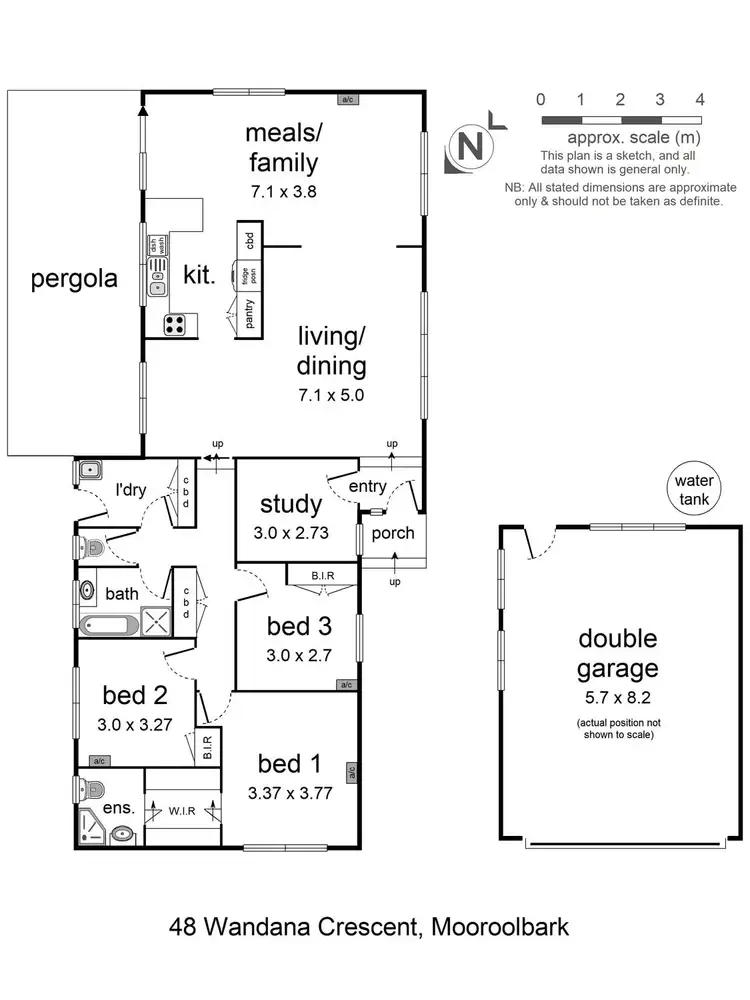 Floorplan of Homely house listing, 48 Wandana Crescent, Mooroolbark VIC 3138