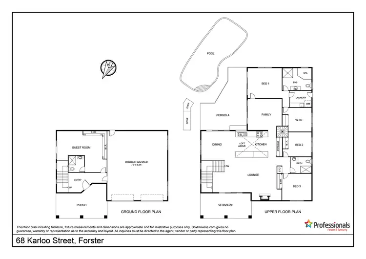 Floorplan of Homely house listing, 68 Karloo Street, Forster NSW 2428