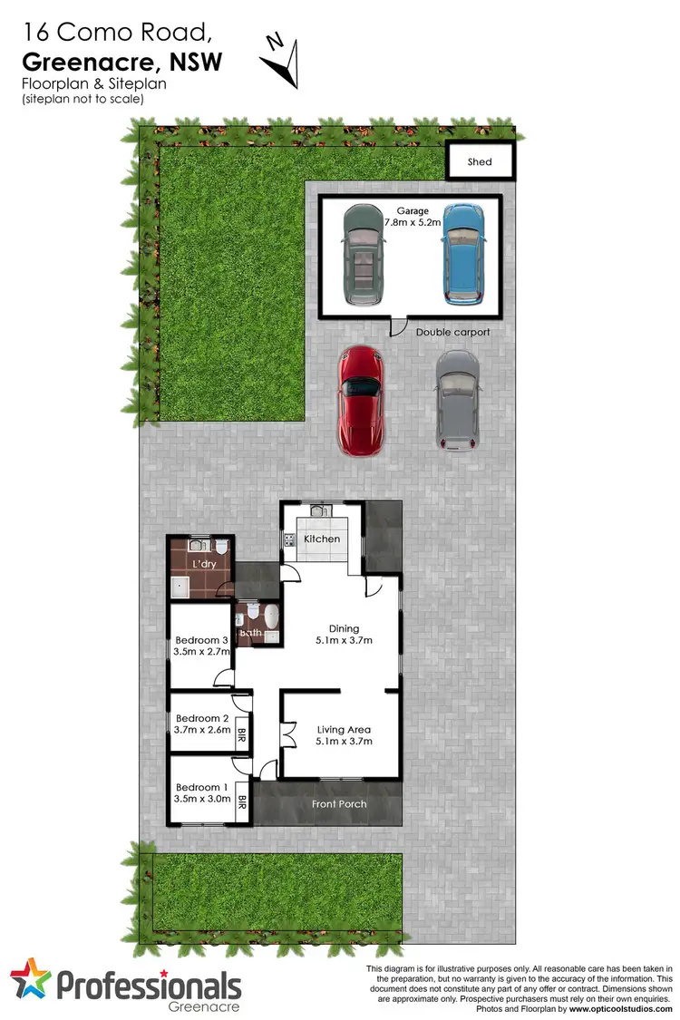 Floorplan of Homely house listing, 16 Como Road, Greenacre NSW 2190