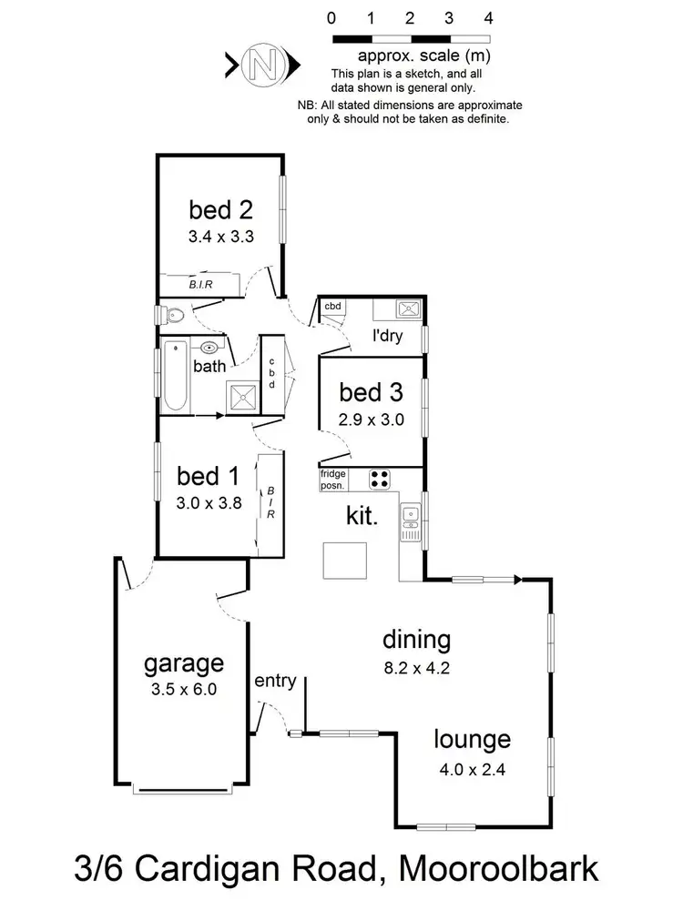 Floorplan of Homely unit listing, 3/6 Cardigan Road, Mooroolbark VIC 3138
