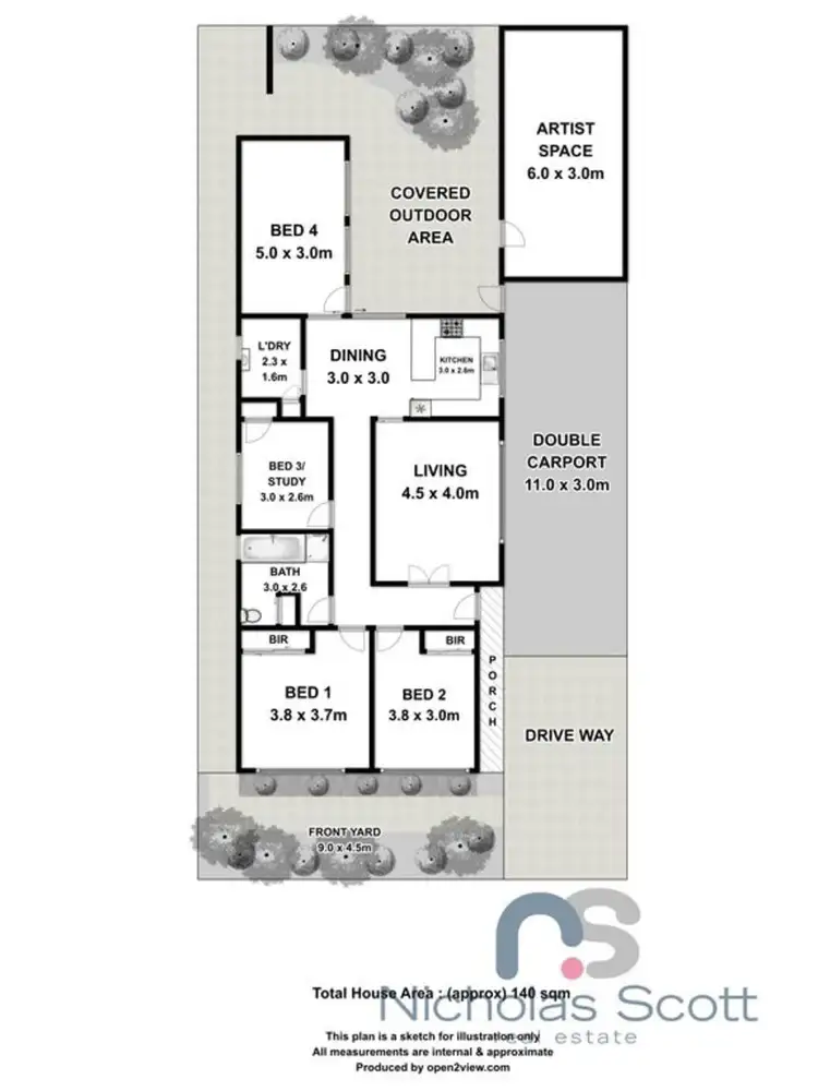 Floorplan of Homely house listing, 14 Gray Street, Yarraville VIC 3013