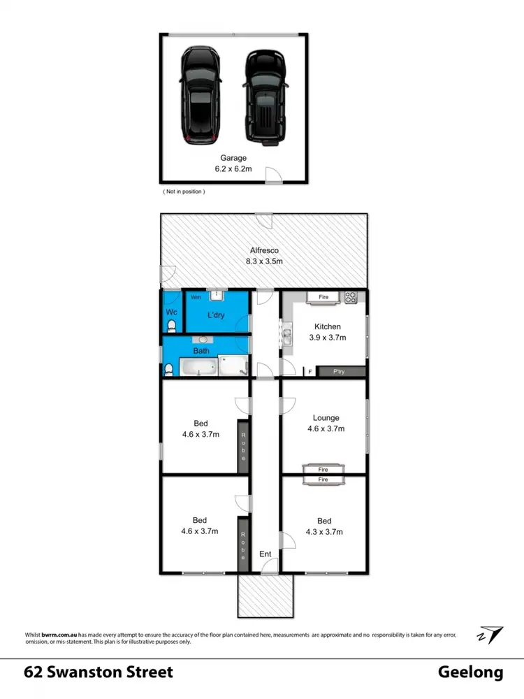 Floorplan of Homely house listing, 62 Swanston Street, Geelong VIC 3220