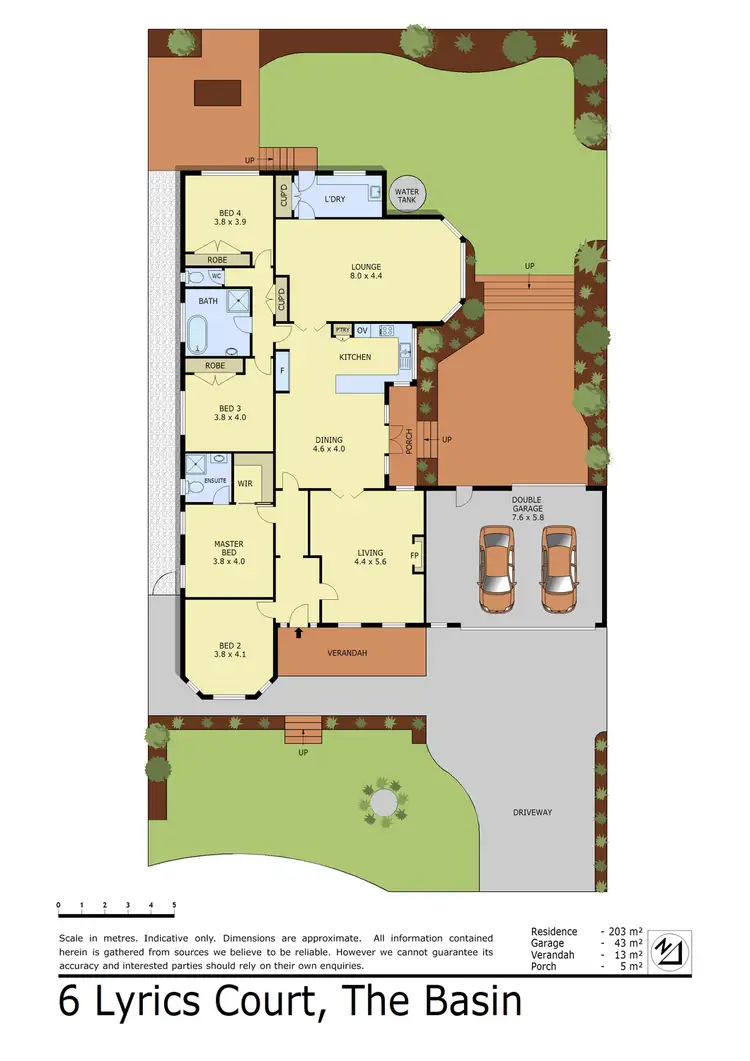 Floorplan of Homely house listing, 6 Lyric Court, The Basin VIC 3154