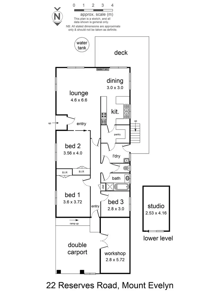 Floorplan of Homely house listing, 22 Reserves Road, Mount Evelyn VIC 3796