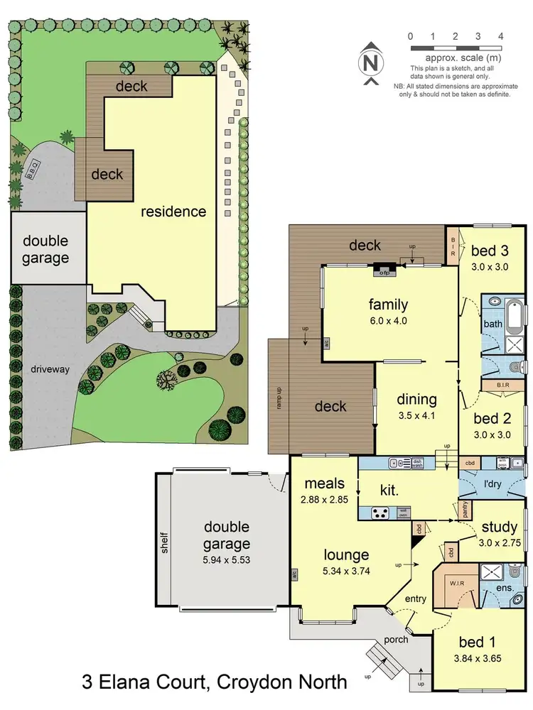 Floorplan of Homely house listing, 3 Elana Court, Croydon North VIC 3136