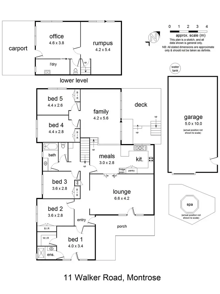 Floorplan of Homely house listing, 11 Walker Road, Montrose VIC 3765