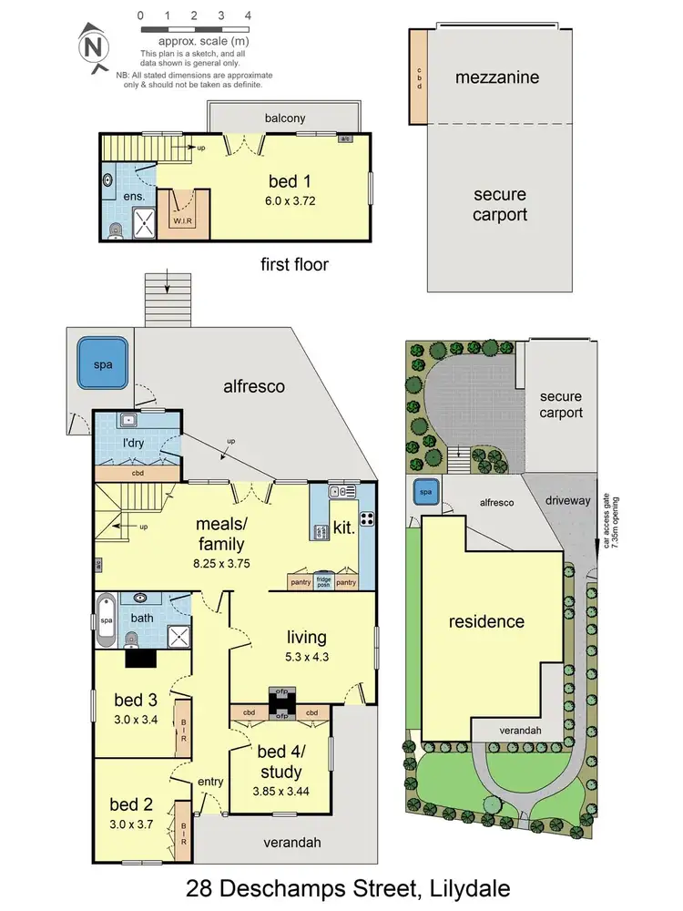 Floorplan of Homely house listing, 28 Deschamps Street, Lilydale VIC 3140