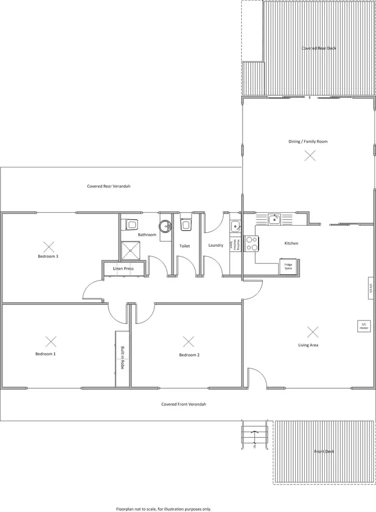Floorplan of Homely house listing, 21 Esplanade, Wool Bay SA 5575
