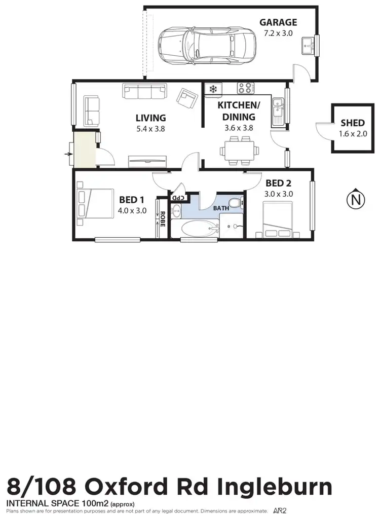 Floorplan of Homely villa listing, 8/108 Oxford Road, Ingleburn NSW 2565