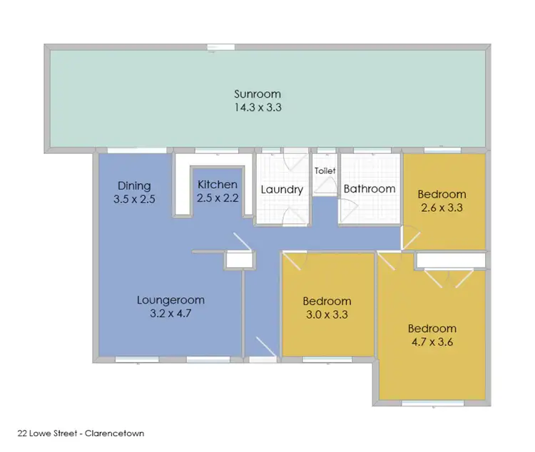 Floorplan of Homely house listing, 22 Lowe Street, Clarence Town NSW 2321