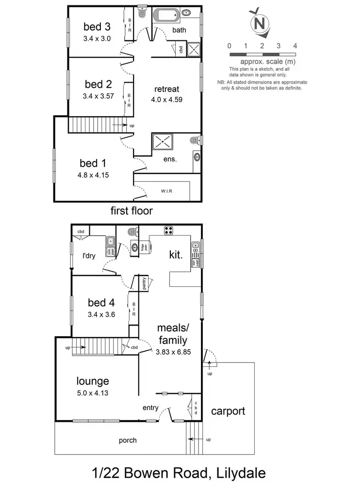 Floorplan of Homely house listing, 1/22 Bowen Road, Lilydale VIC 3140