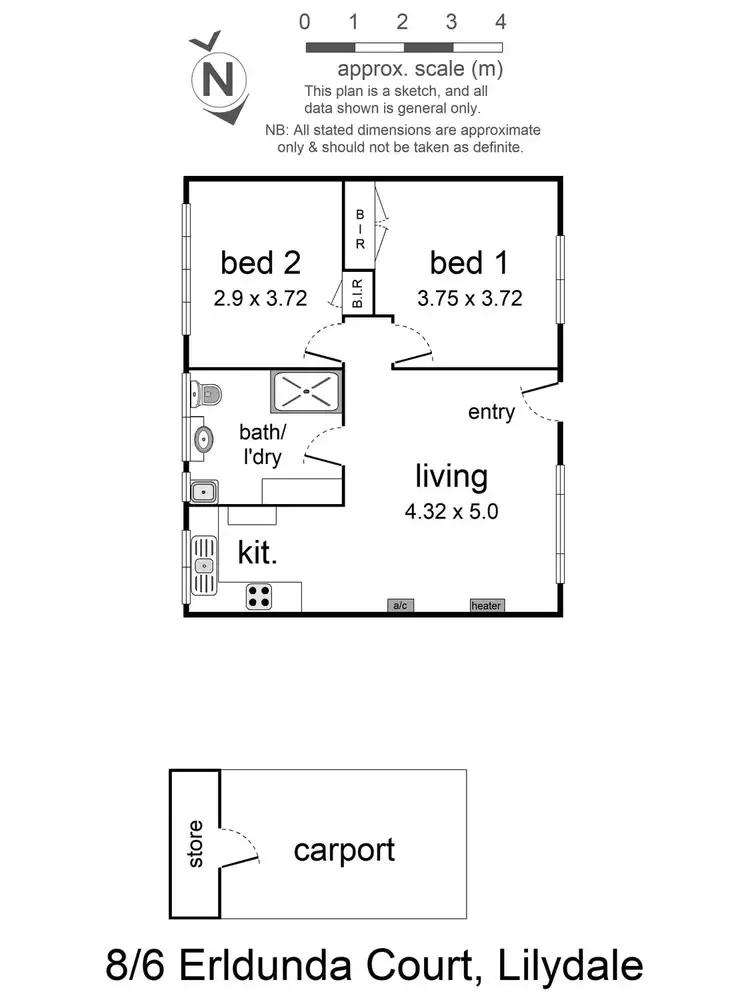 Floorplan of Homely unit listing, 8/6 Erldunda Court, Lilydale VIC 3140