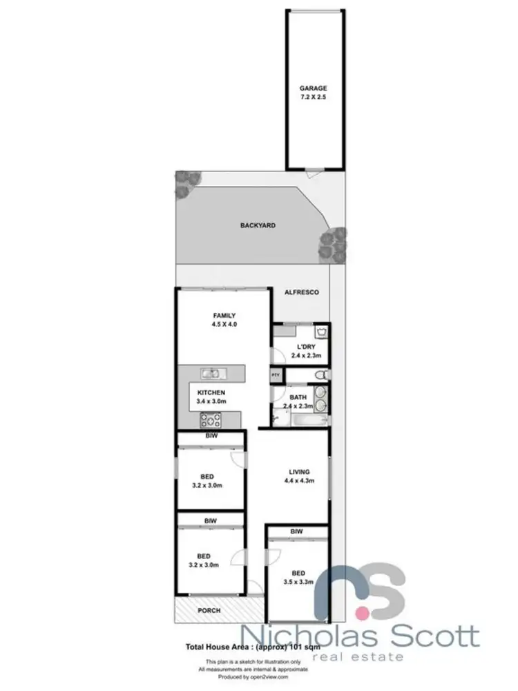 Floorplan of Homely house listing, 57 Railway Crescent, Williamstown VIC 3016