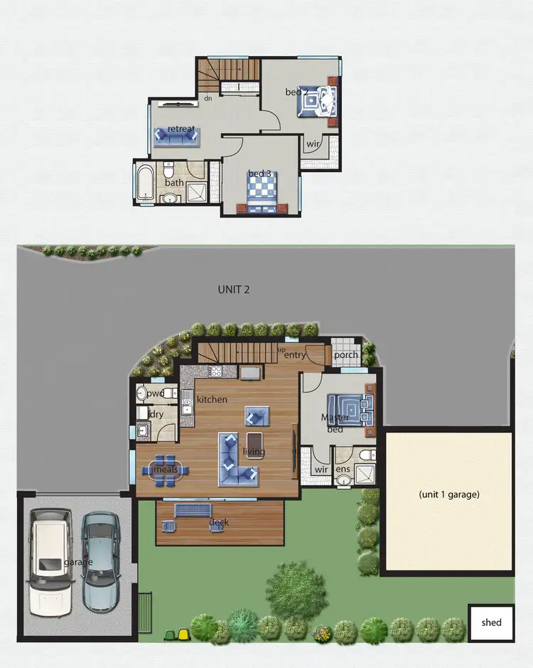Floorplan of Homely townhouse listing, 2/9 St Davids Drive, Wantirna VIC 3152