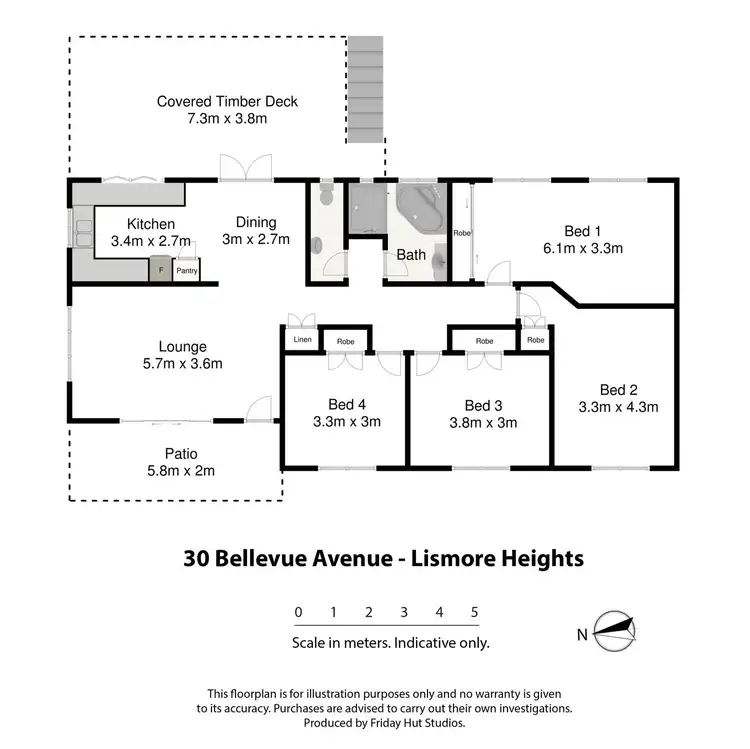Floorplan of Homely house listing, 30 Bellevue Avenue, Lismore Heights NSW 2480