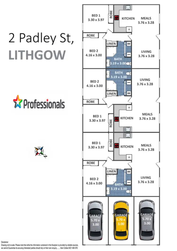 Floorplan of Homely unit listing, 2 Padley Street, Lithgow NSW 2790