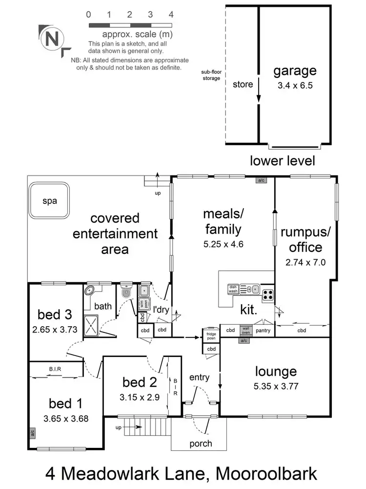Floorplan of Homely house listing, 4 Meadowlark Lane, Mooroolbark VIC 3138