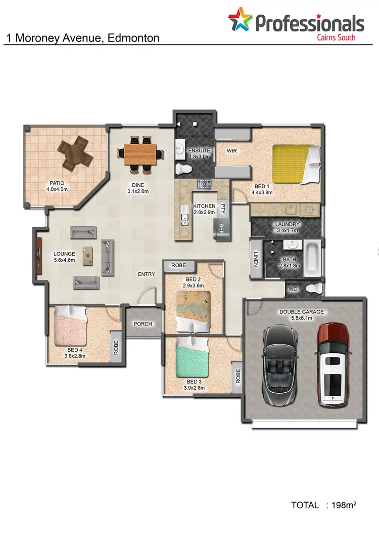 Floorplan of Homely house listing, 1 Moroney Avenue, Edmonton QLD 4869