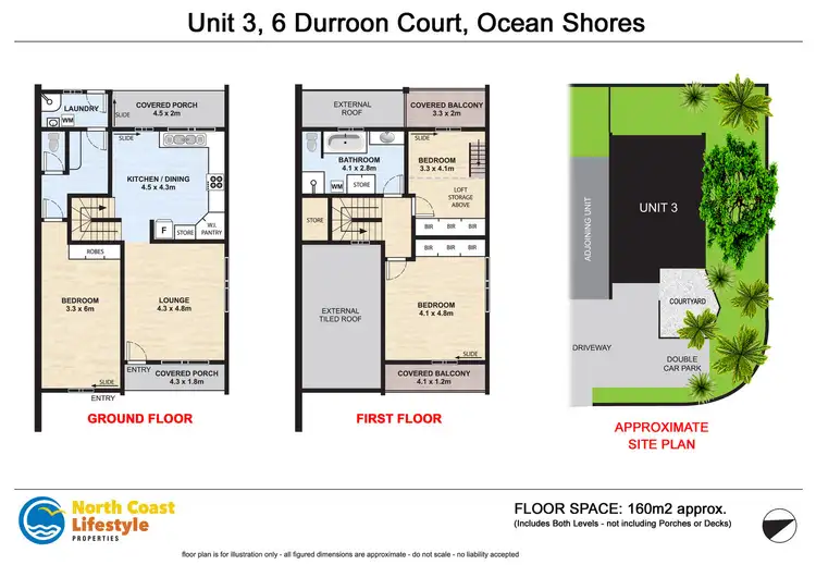 Floorplan of Homely townhouse listing, 3/6 Durroon Court, Ocean Shores NSW 2483