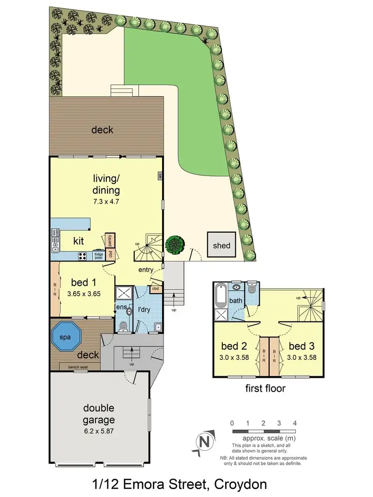 Floorplan of Homely house listing, 1/12 Emora Street, Croydon VIC 3136
