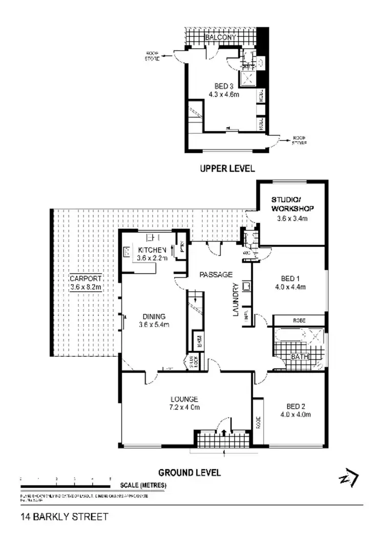 Floorplan of Homely house listing, 14 Barkly Street, Bendigo VIC 3550