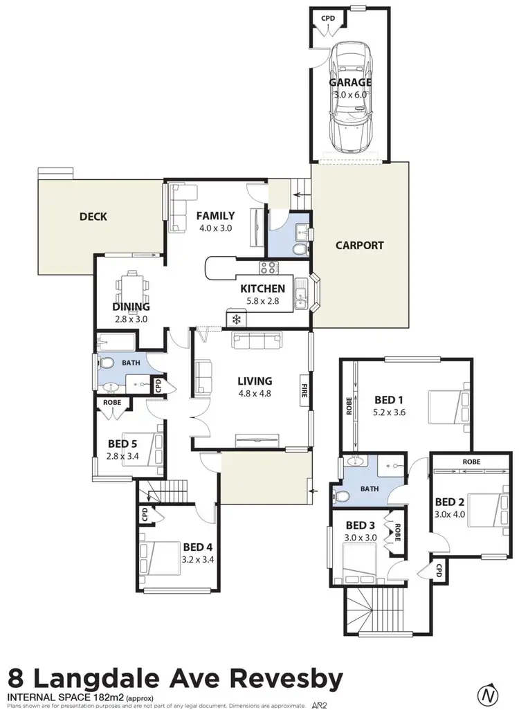 Floorplan of Homely house listing, 8 Langdale Avenue, Revesby NSW 2212