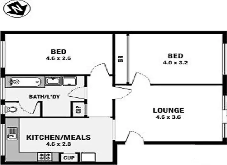 Floorplan of Homely apartment listing, 3/46 Princes Highway, Dandenong VIC 3175