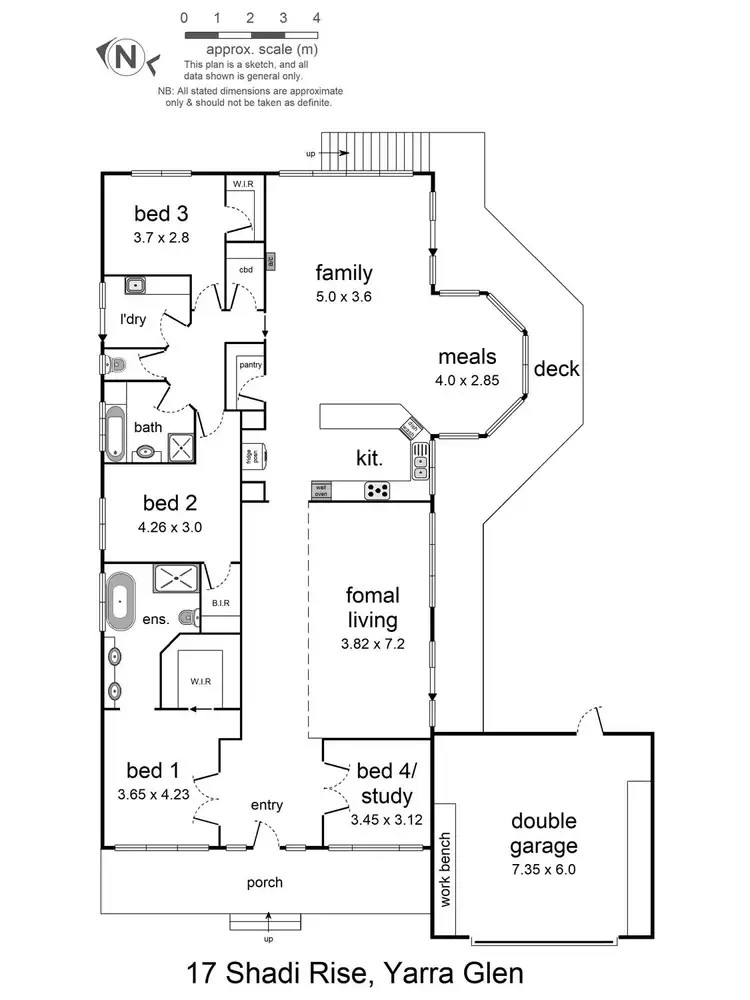 Floorplan of Homely house listing, 17 Shadi Rise, Yarra Glen VIC 3775