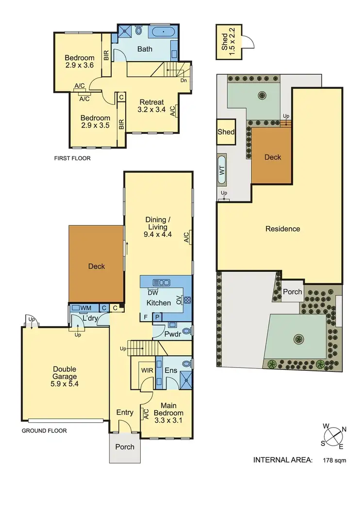 Floorplan of Homely townhouse listing, 1-7/36-38 Cavendish Avenue, Wantirna VIC 3152