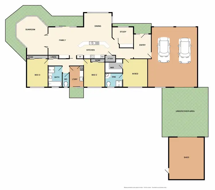 Floorplan of Homely house listing, 1 Elmslie Close, Wodonga VIC 3690