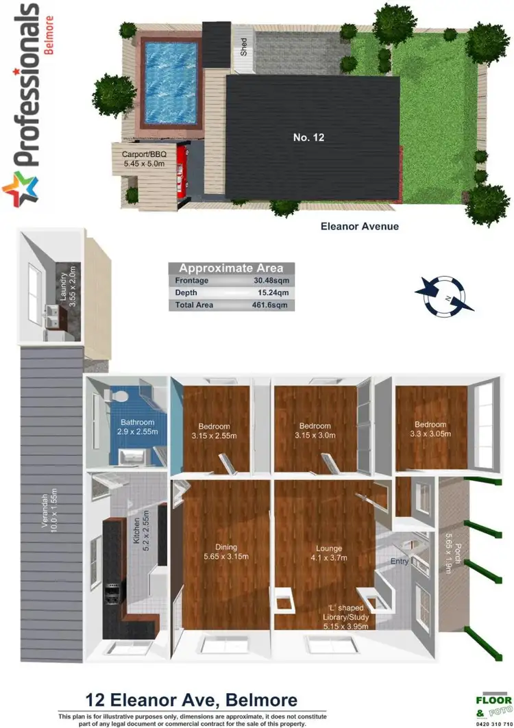 Floorplan of Homely house listing, 12 Eleanor Avenue, Belmore NSW 2192