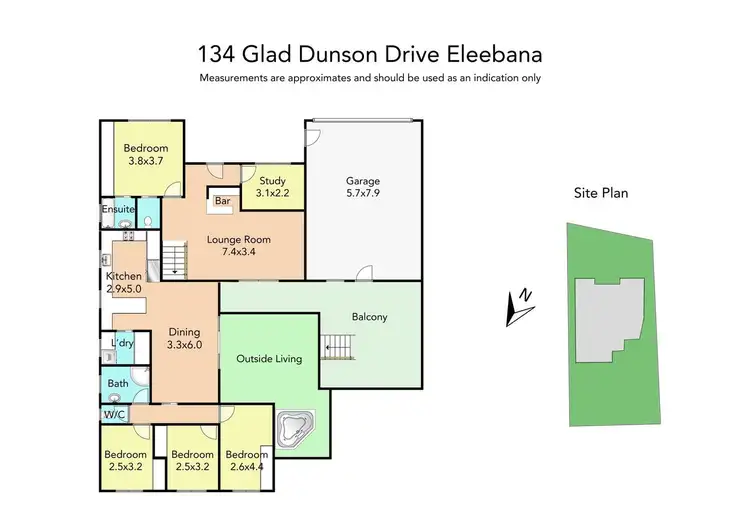 Floorplan of Homely house listing, 134 Glad Gunson Drive, Eleebana NSW 2282