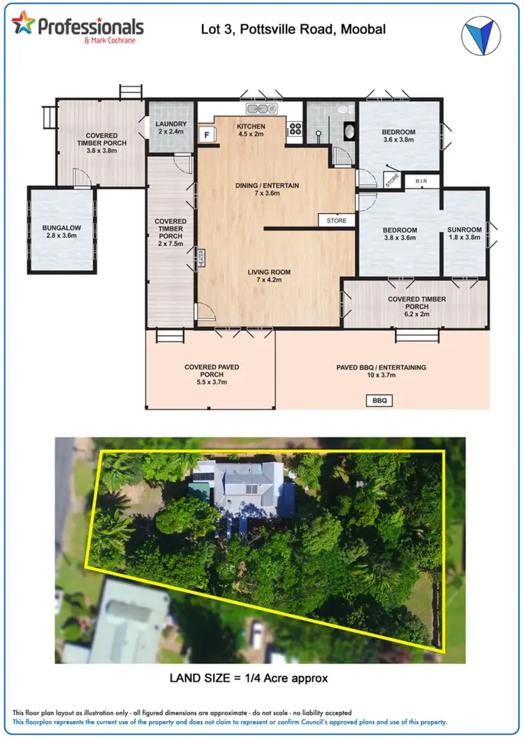 Floorplan of Homely house listing, Lot 3 Pottsville Road, Mooball NSW 2483