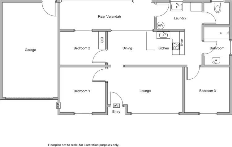 Floorplan of Homely house listing, 49 Stansbury Road, Yorketown SA 5576