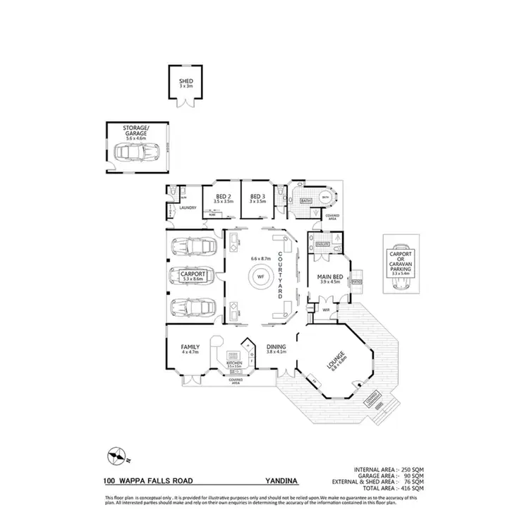 Floorplan of Homely other listing, 100 Wappa Falls Road, Yandina QLD 4561