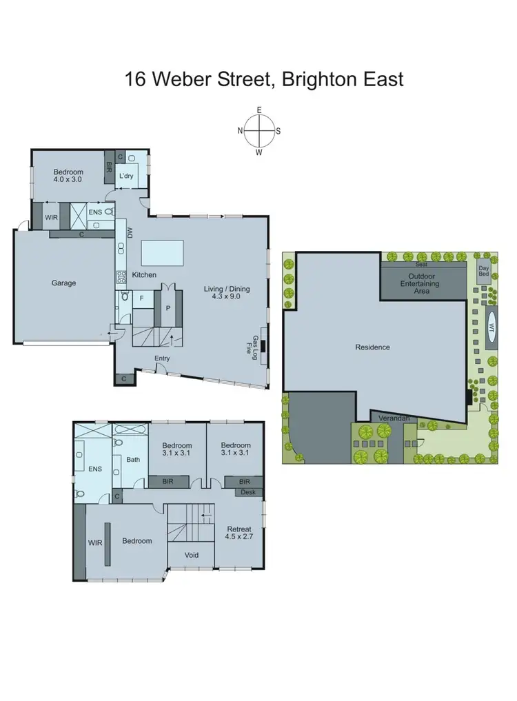 Floorplan of Homely house listing, 16 Weber Street, Brighton East VIC 3187