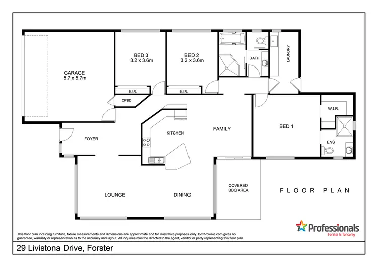 Floorplan of Homely house listing, 29 Livistona Drive, Forster NSW 2428