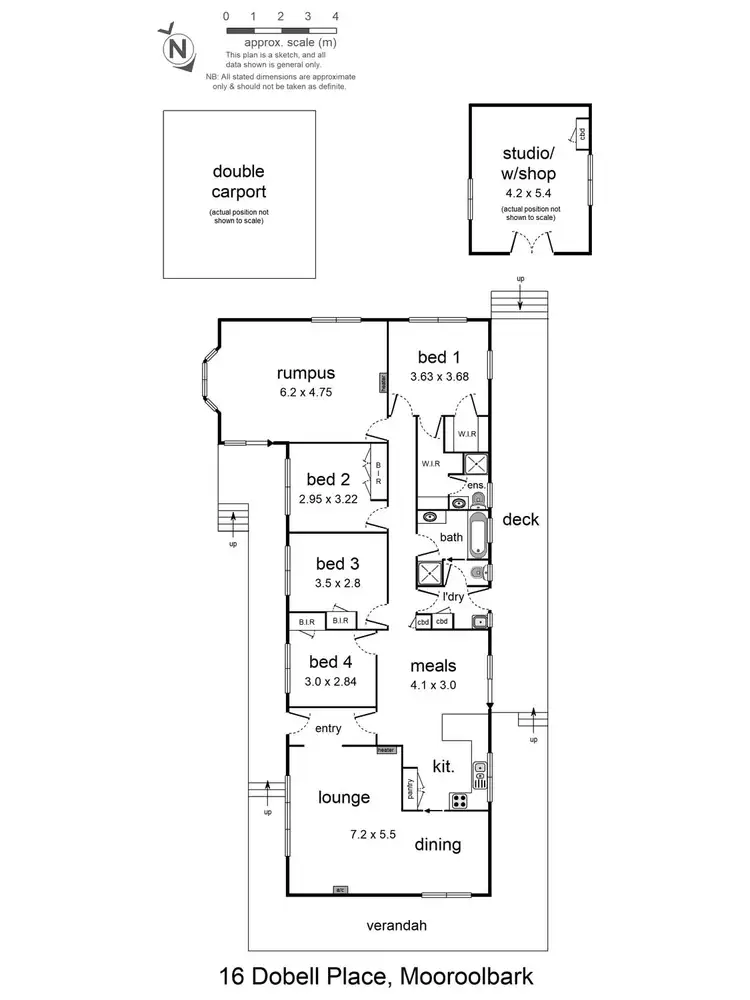 Floorplan of Homely house listing, 16 Dobell Place, Mooroolbark VIC 3138