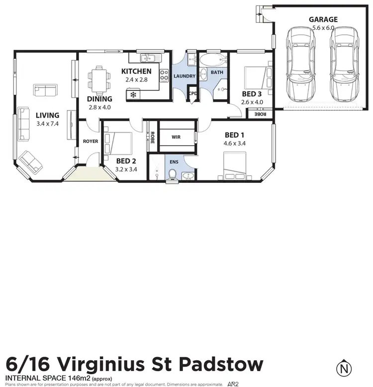 Floorplan of Homely villa listing, 6/16 Virginius Street, Padstow NSW 2211
