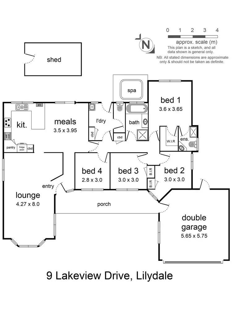 Floorplan of Homely house listing, 9 Lakeview Drive, Lilydale VIC 3140