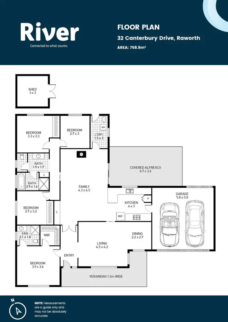 Floorplan of Homely house listing, 32 Canterbury Drive, Raworth NSW 2321